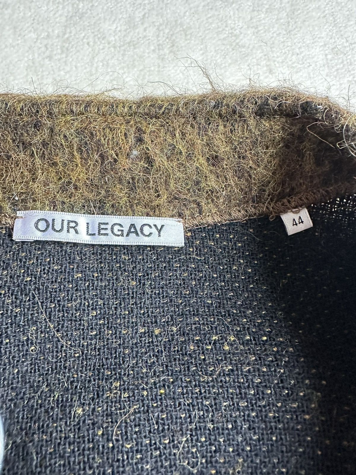 Our Legacy FW21 Grail Our Legacy wool alpaca brown cardigan sweater Size US M / EU 48-50 / 2 - 14 Thumbnail