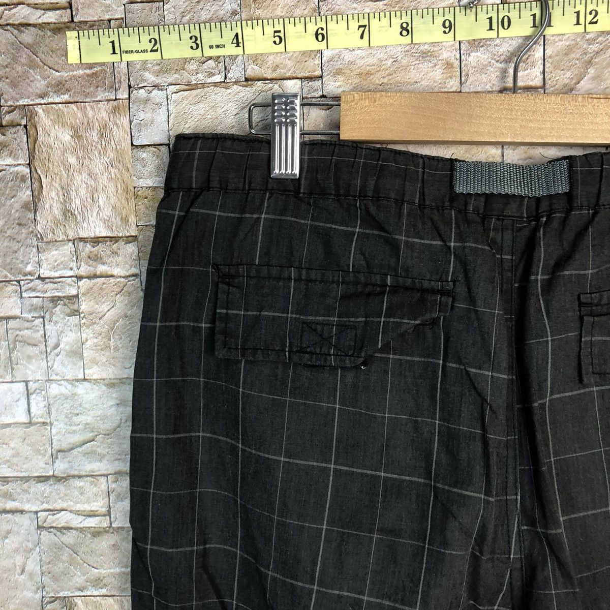 Japanese Brand Cinema Black Checkred Cargo Multipocket Pants #A319 Size US 31 - 19 Thumbnail