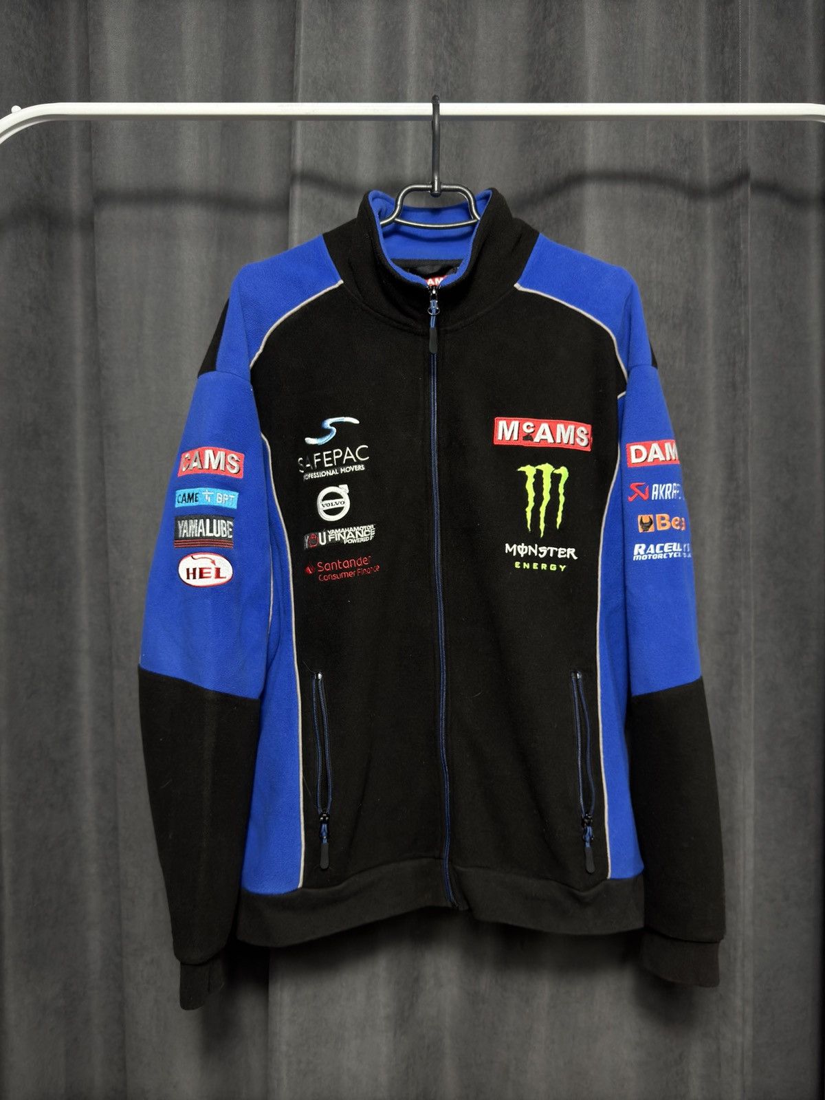 Rare Nascar Monster Energy Tech3 Racing Fleece Jacket