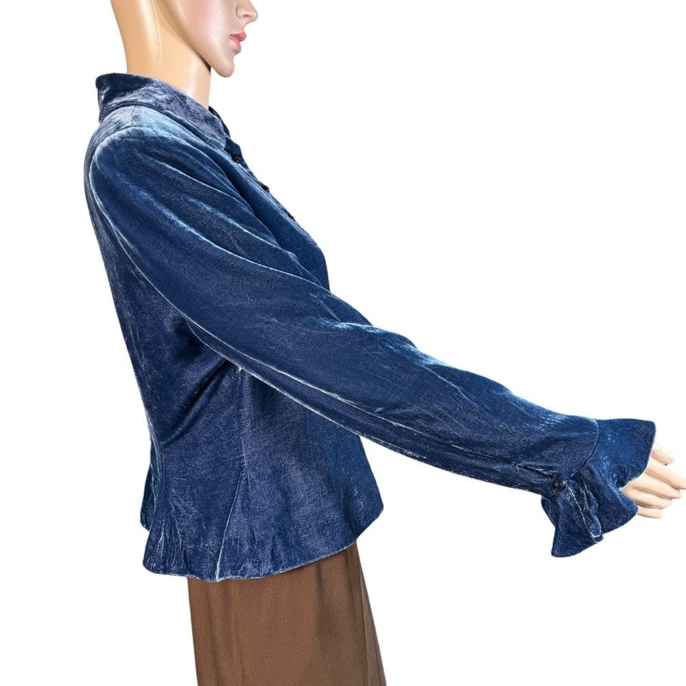 Ralph Lauren Ralph Lauren Silk Blend Velvet Teal Jacket Size 14 Petite Size XL / US 12-14 / IT 48-50 - 4 Thumbnail