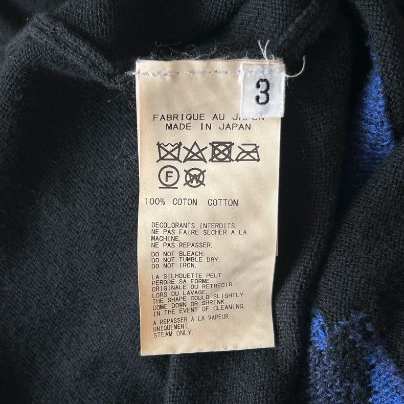 Yohji Yamamoto Yohji Yamamoto Yohji Yamamoto Wool Cardigan with Graphic D Size US M / EU 48-50 / 2 - 6 Thumbnail