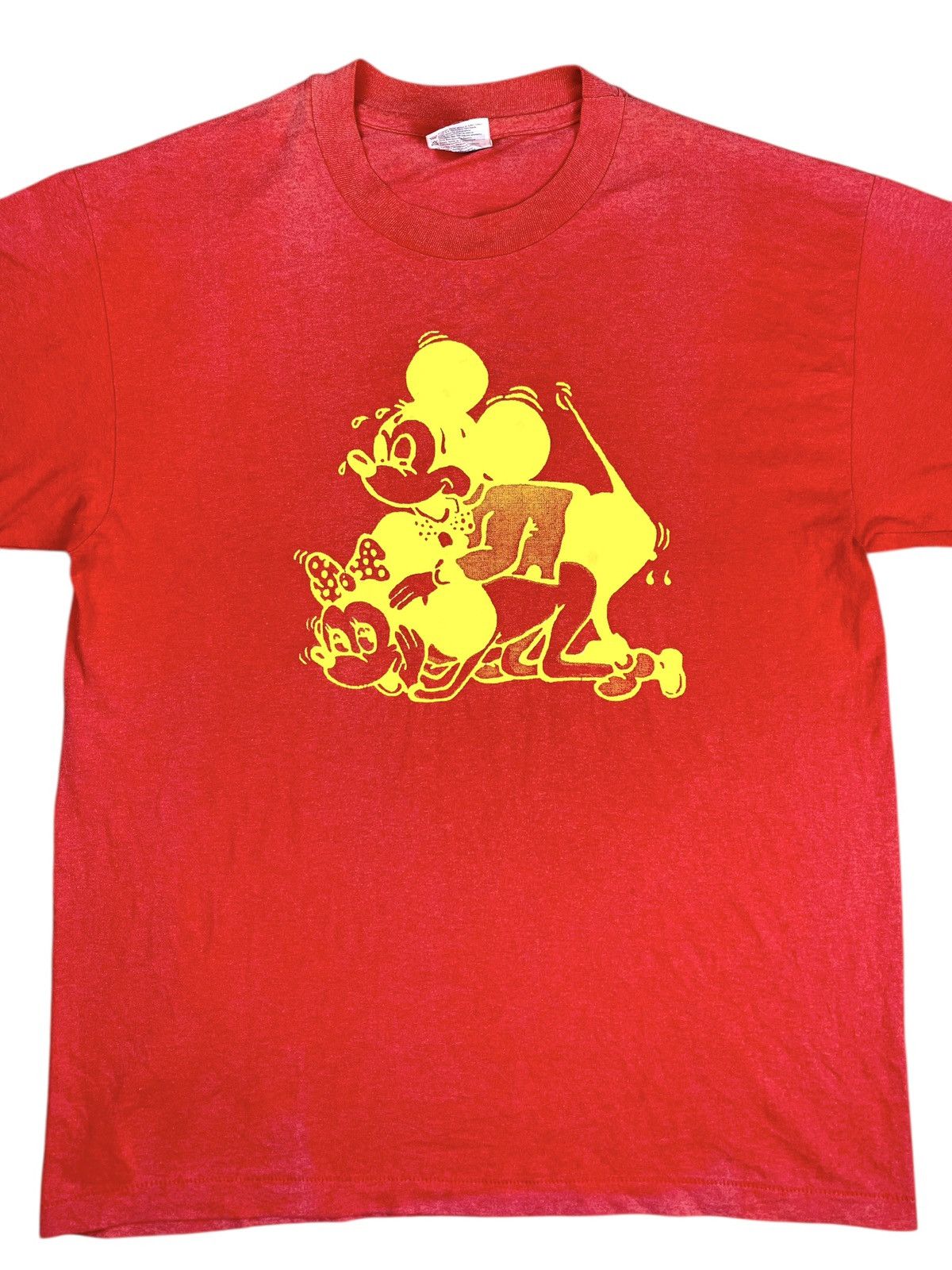 Seditionaries 90’s Vintage Malcolm McLaren Mickey Minnie Anarchy Tshirt Size US L / EU 52-54 / 3 - 3 Thumbnail