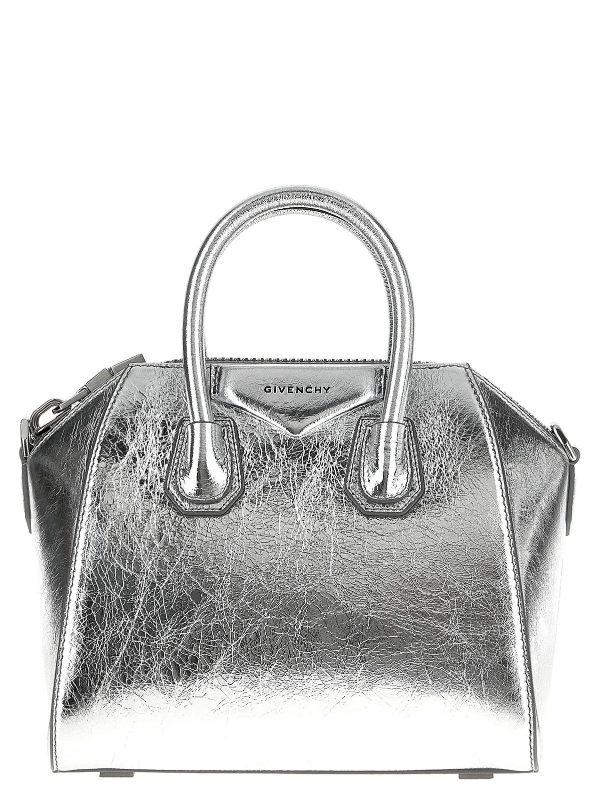 Givenchy o1srvl11e0625 Size:OS/ Antigona Mini Handbag in Silver Size ONE SIZE - 1 Thumbnail