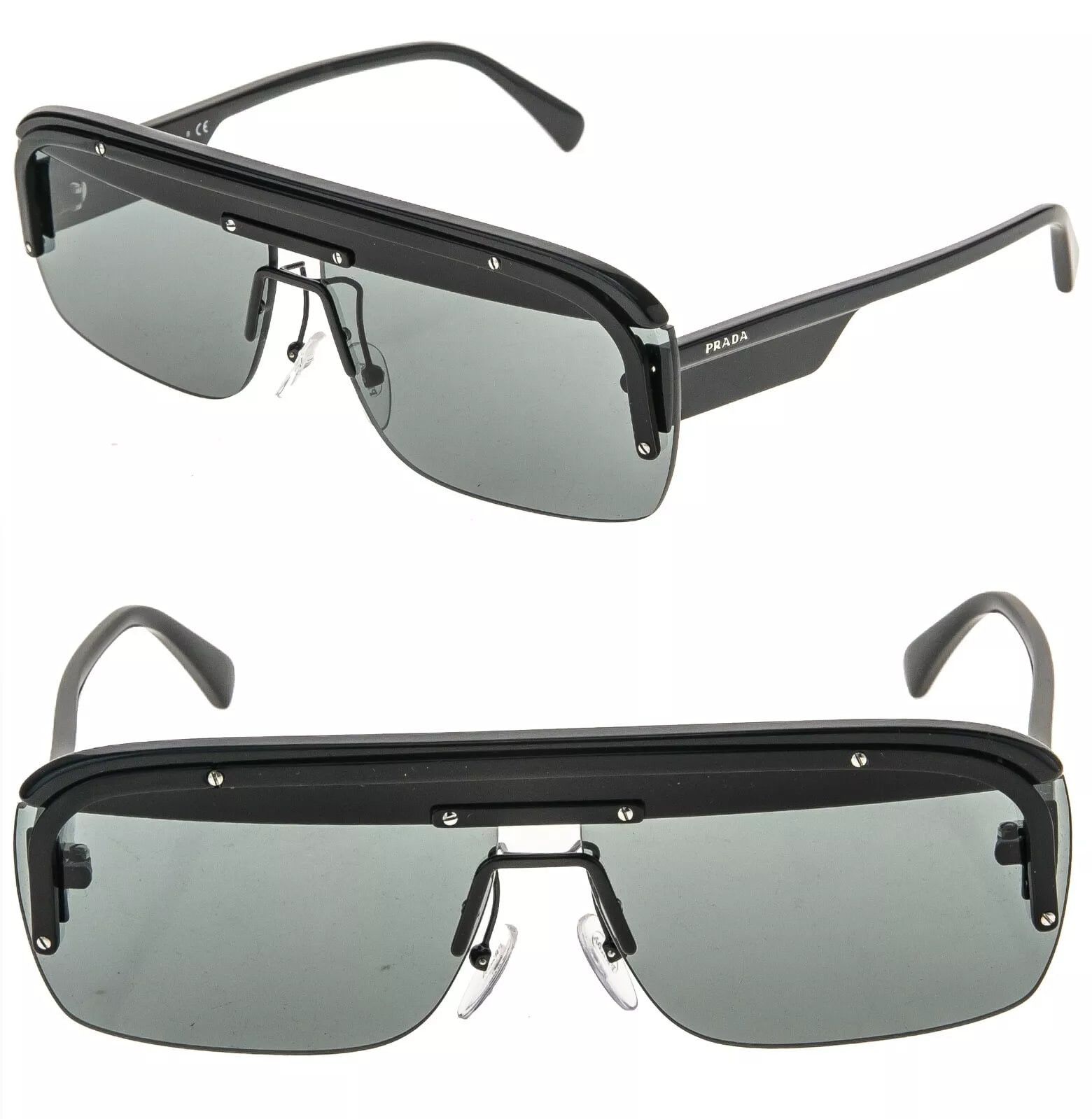 Prada PRADA GAME Mask PR15US Black Contemporary Fashion 15U Size ONE SIZE - 1 Thumbnail