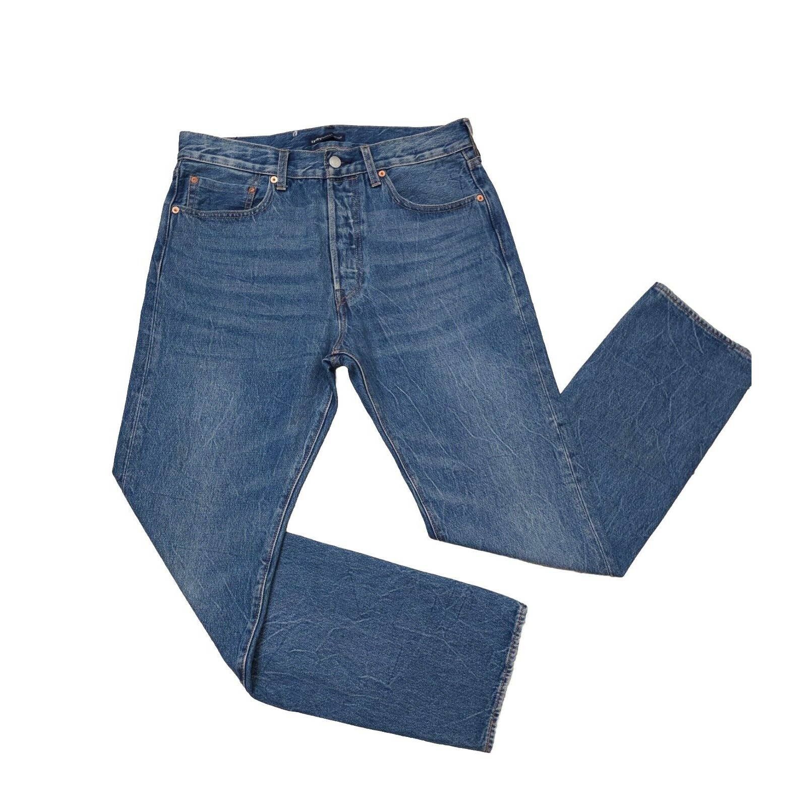 image of Levis Levi's Made & Crafted Organic Selvedge 501 1980's Inspired in Blue, Men's (Size 32)