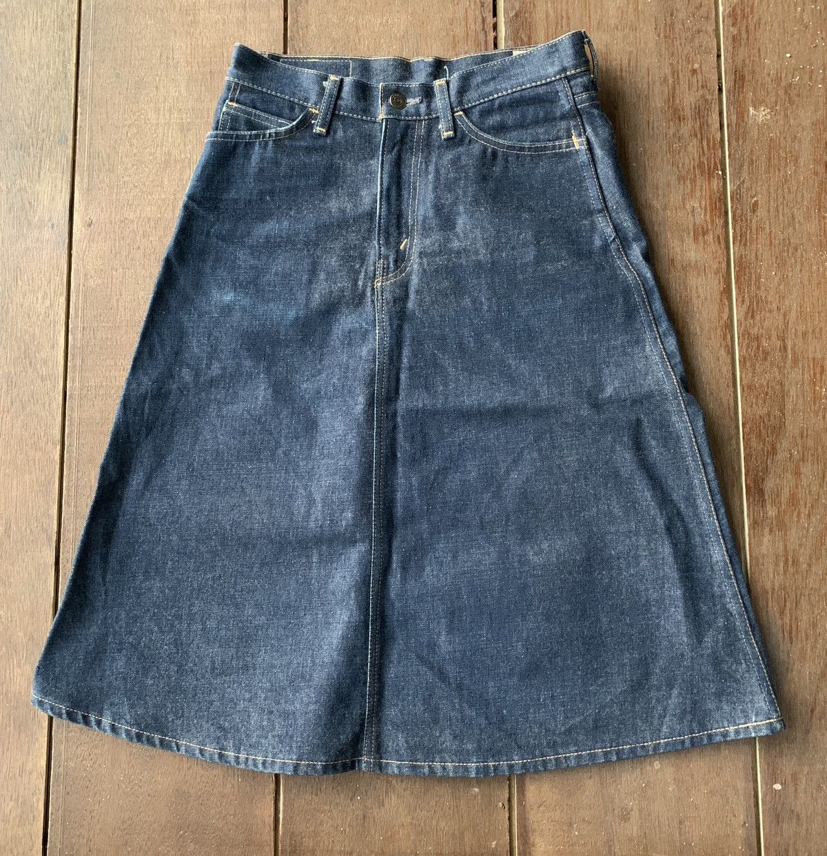 Orslow Japan Blue Denim Skirt, Women's (Size 28) — image 2 of 5