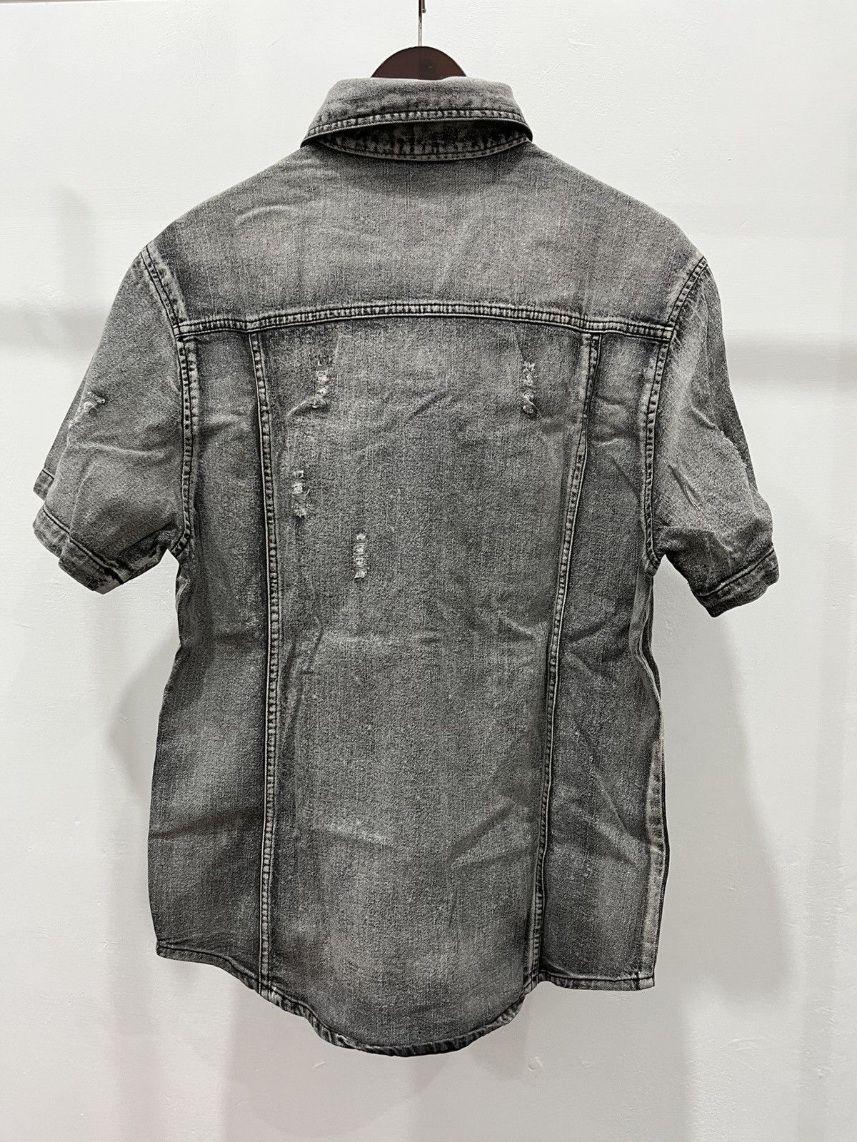 In The Attic × Japanese Brand IN THE ATTIC DENIM SHORT SHIRT Size US M / EU 48-50 / 2 - 2 Thumbnail
