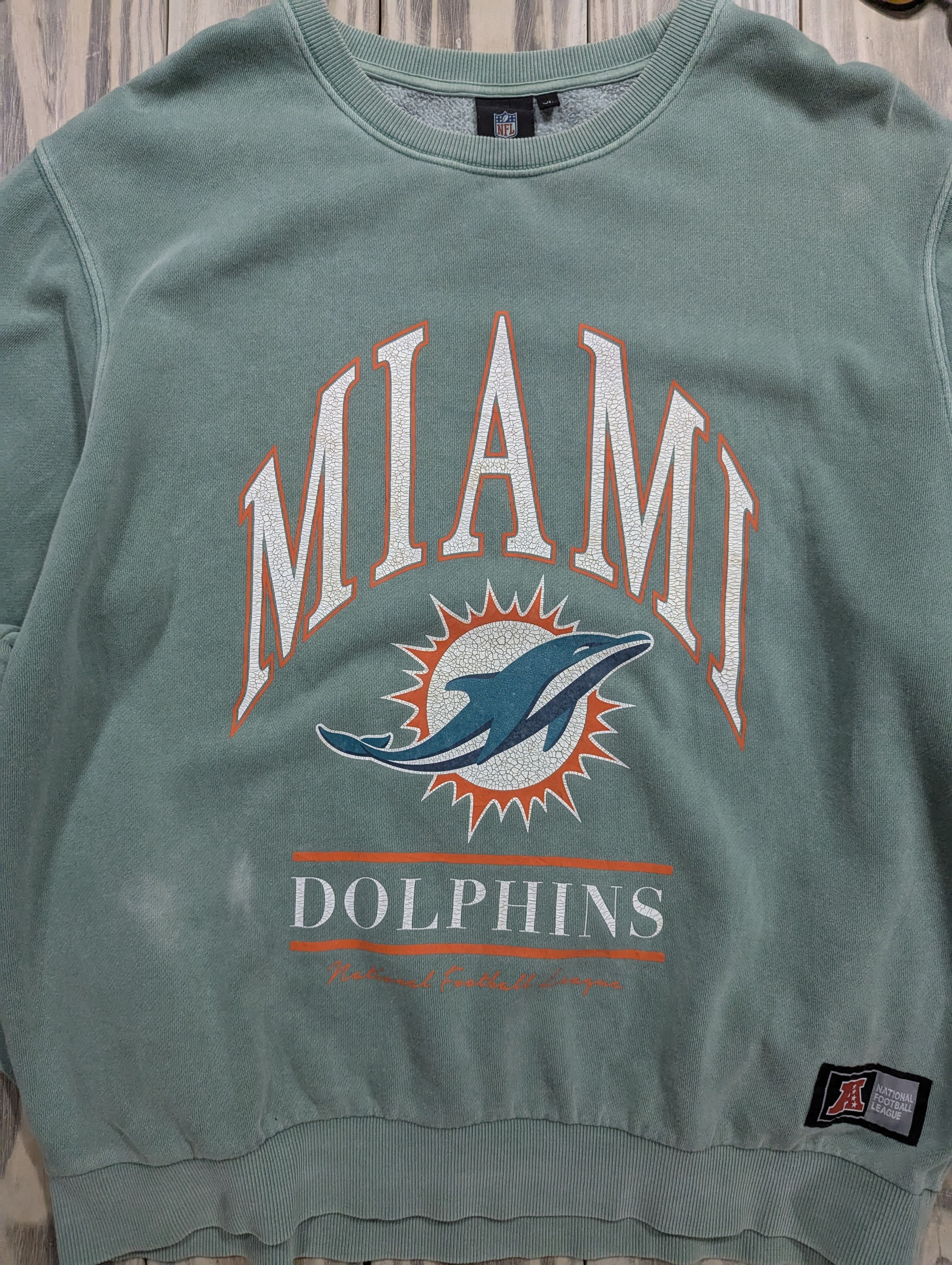 NFL × Vintage NFL Team Miami Dolphins 00's Crewneck/Sweatshirt VTG Size US XL / EU 56 / 4 - 3 Thumbnail