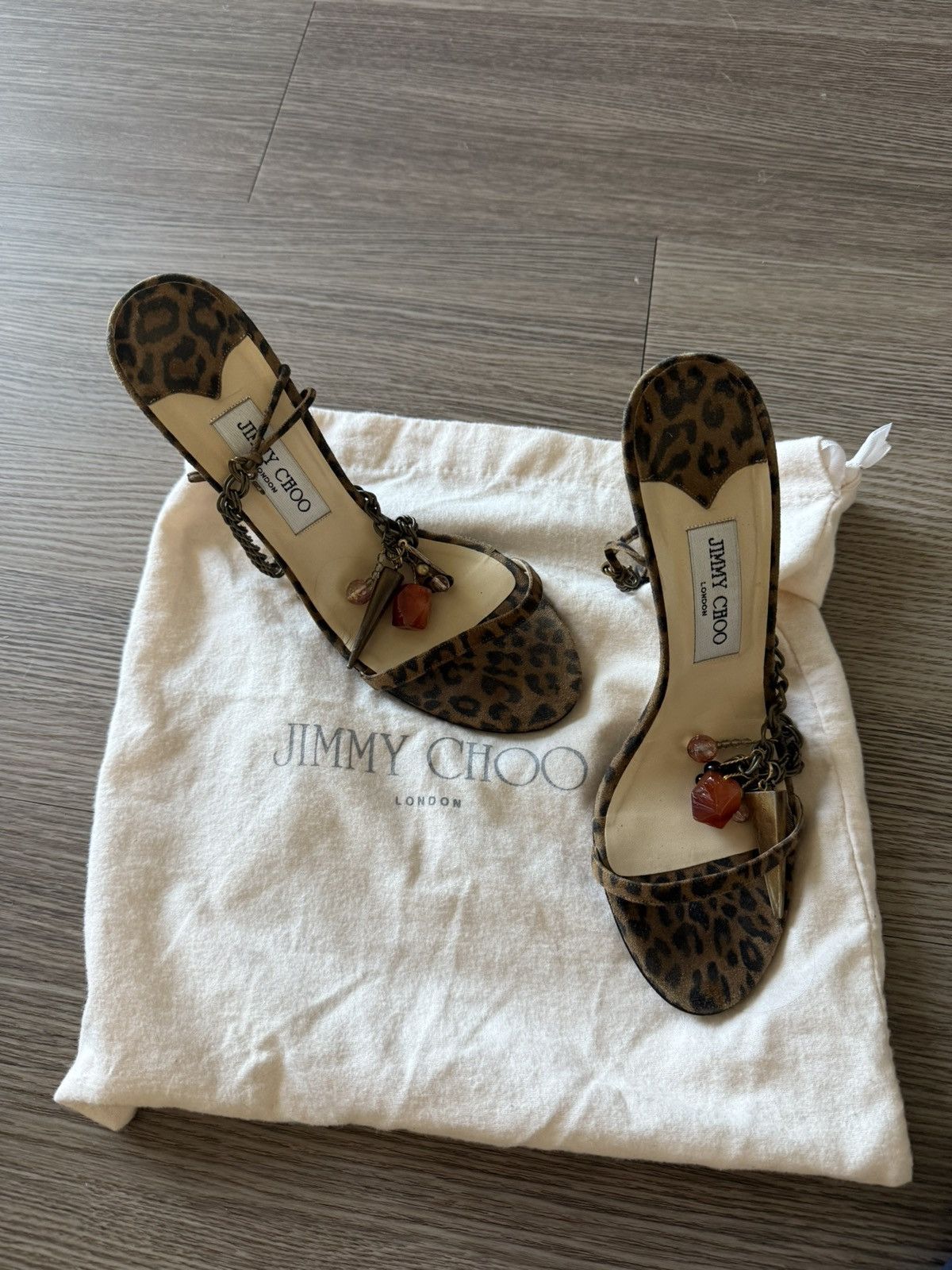 Jimmy Choo Jimmy Choo Leopard Heels Size US 10 / IT 40 - 1 Thumbnail