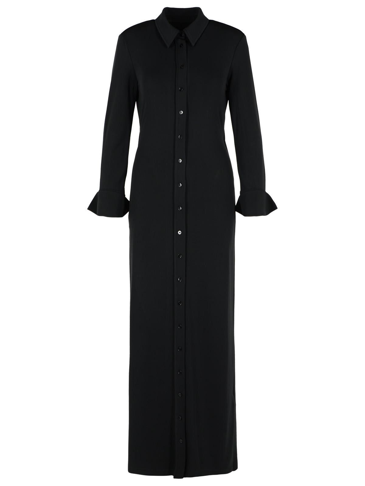 Sportmax SPORTMAX 'Nias' Black Viscose Strech Dress Size L / US 10 / IT 46 - 1 Thumbnail
