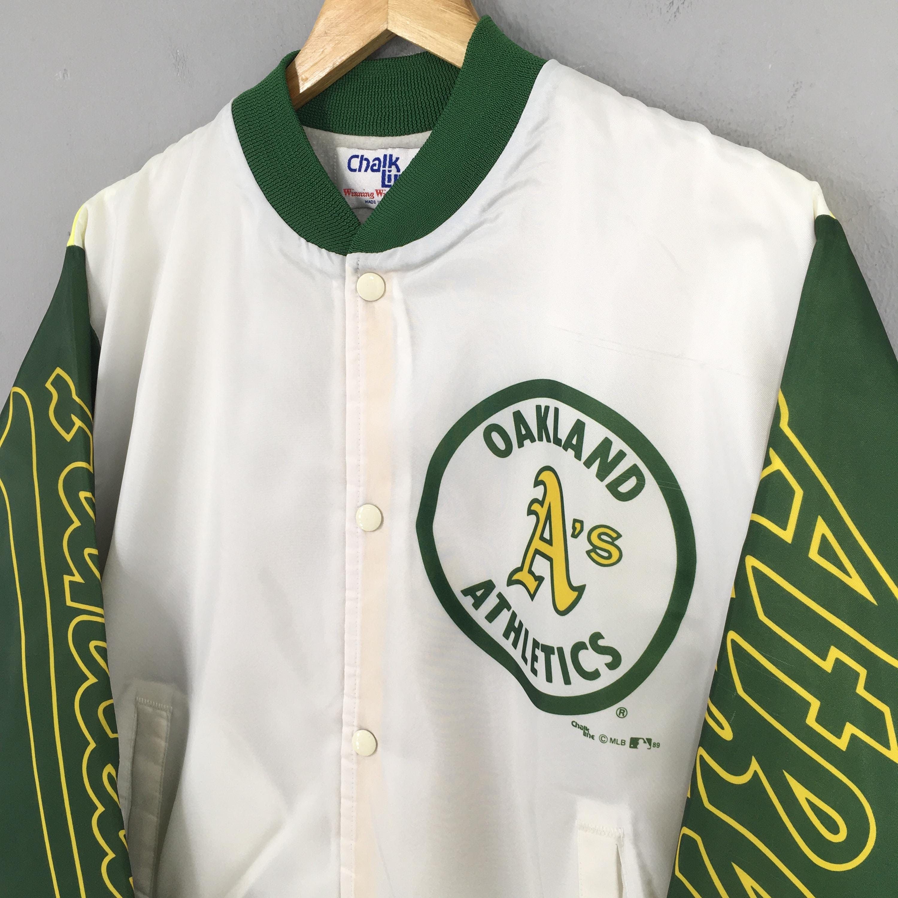 Chalk Line Vintage 90s Oakland Athletics MLB Fanimation Jacket Large Size US L / EU 52-54 / 3 - 5 Thumbnail