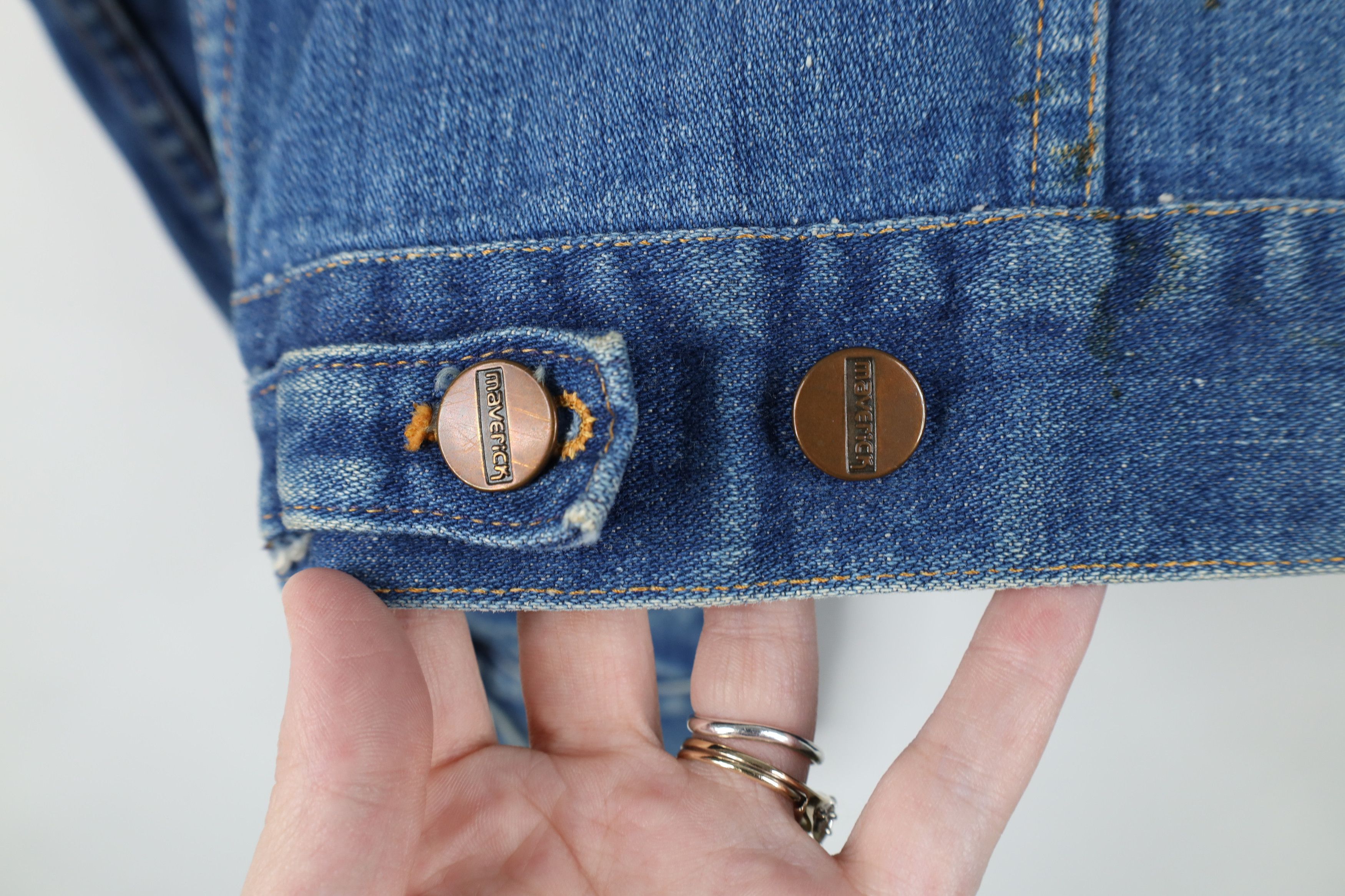 Vintage Vintage 60s Streetwear 14oz Denim Jean Trucker Jacket USA Size US XL / EU 56 / 4 - 12 Thumbnail