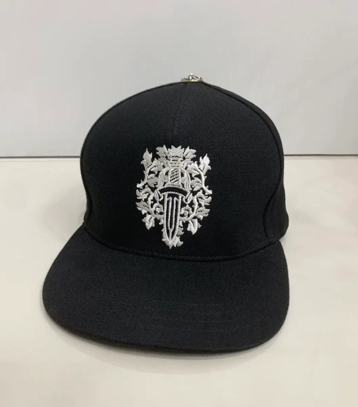 Chrome Hearts Vine Dagger Denim Baseball Hat Size ONE SIZE - 1 Thumbnail