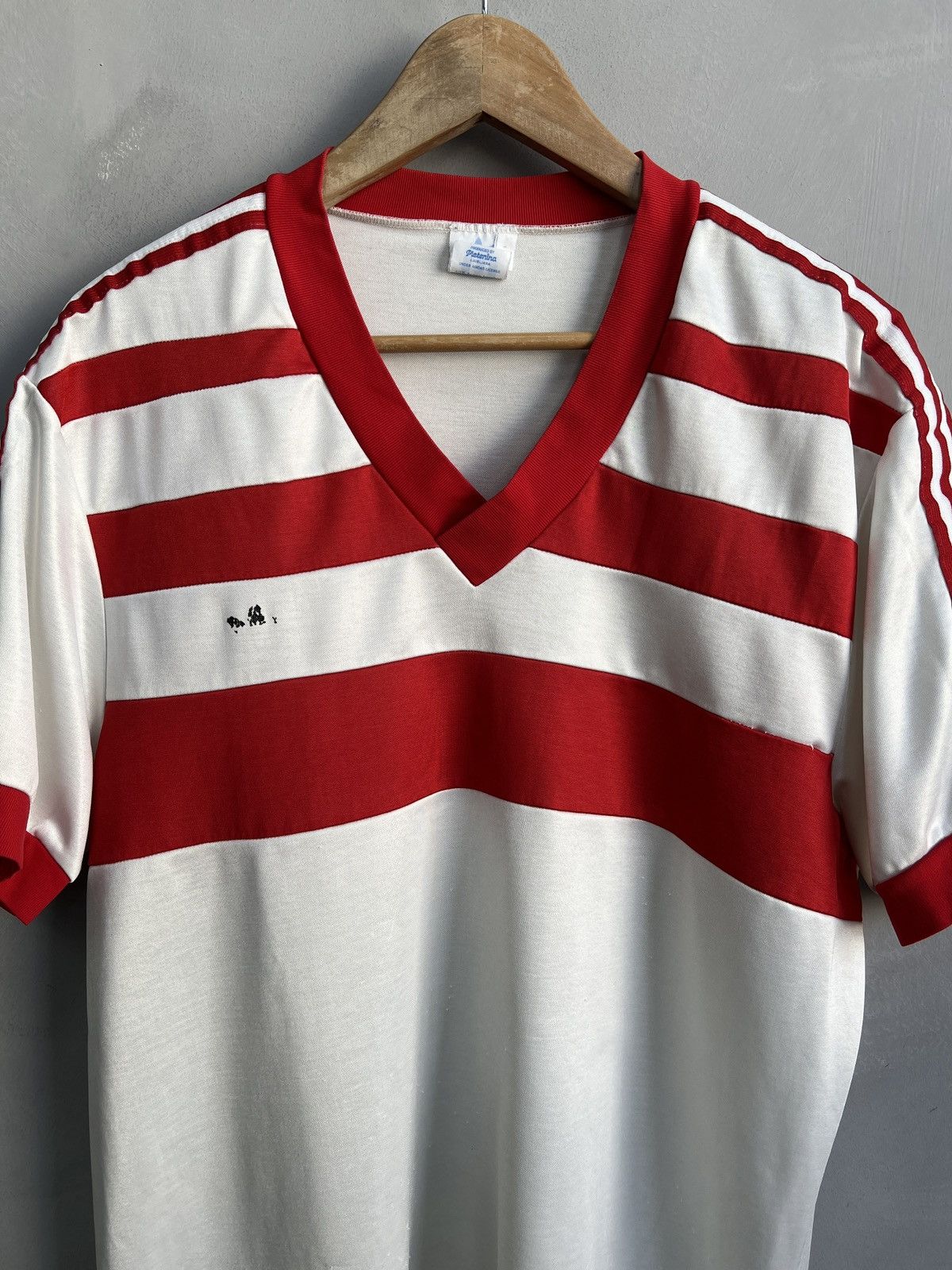 Adidas Adidas Red White Soccer Jersey Vintage west Germany Size US L / EU 52-54 / 3 - 2 Thumbnail