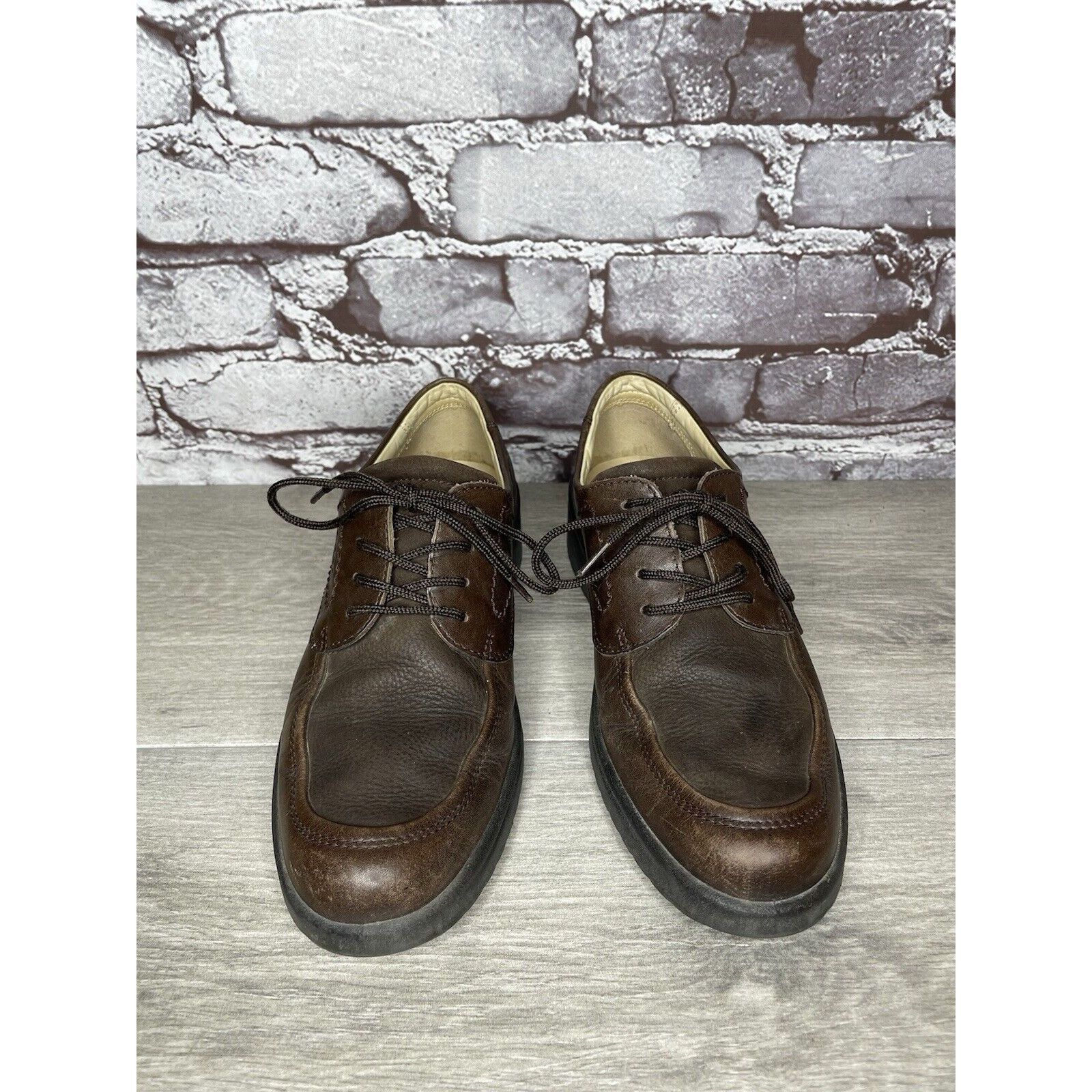 Ecco Ecco Choice Brown Suede Leather Comfort Lace Up Shoes Women’ Size US 7.5 / IT 37.5 - 4 Thumbnail