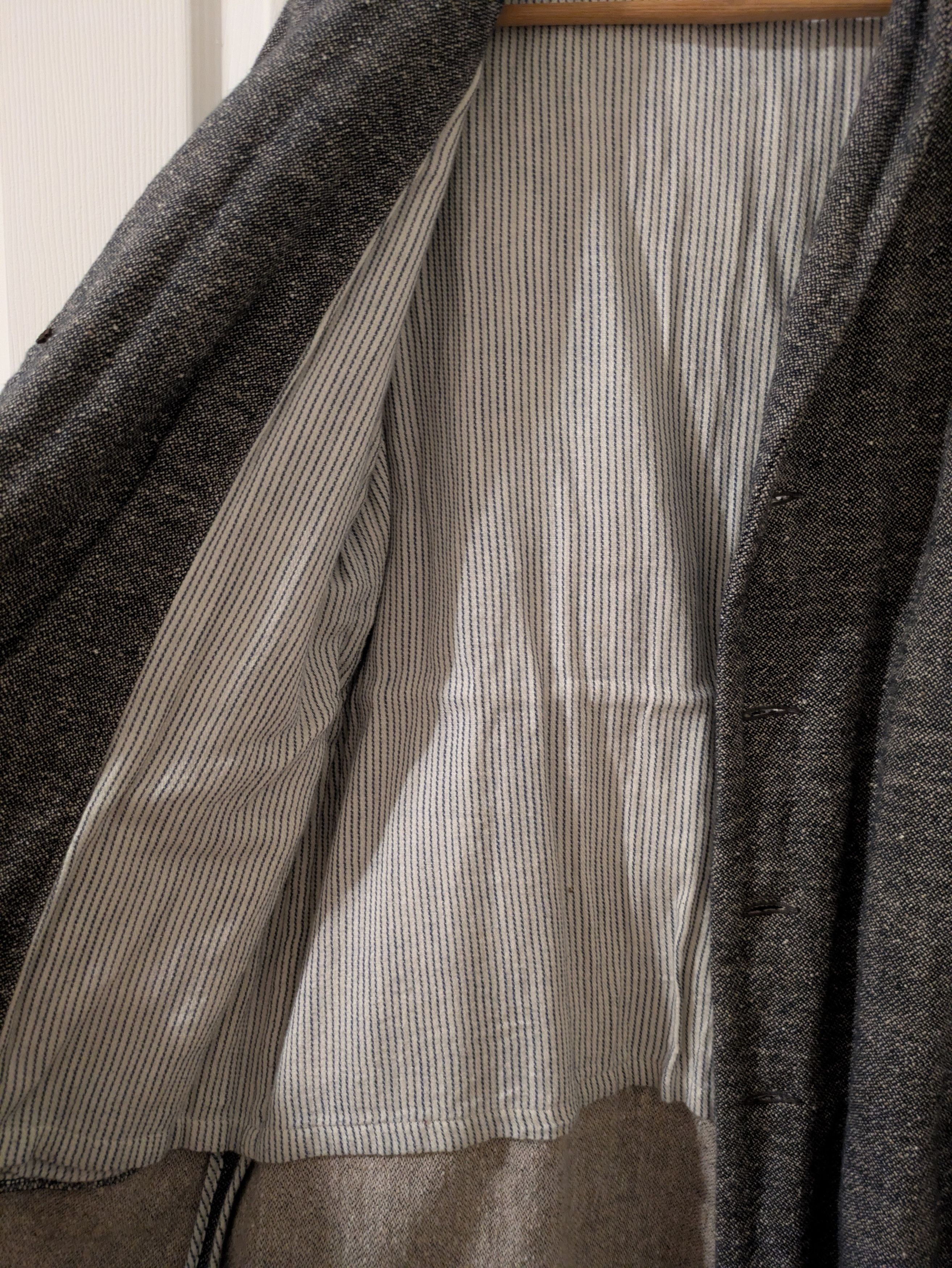 45rpm Grey 45pm Collarless Jacket Size US S / EU 44-46 / 1 - 3 Thumbnail