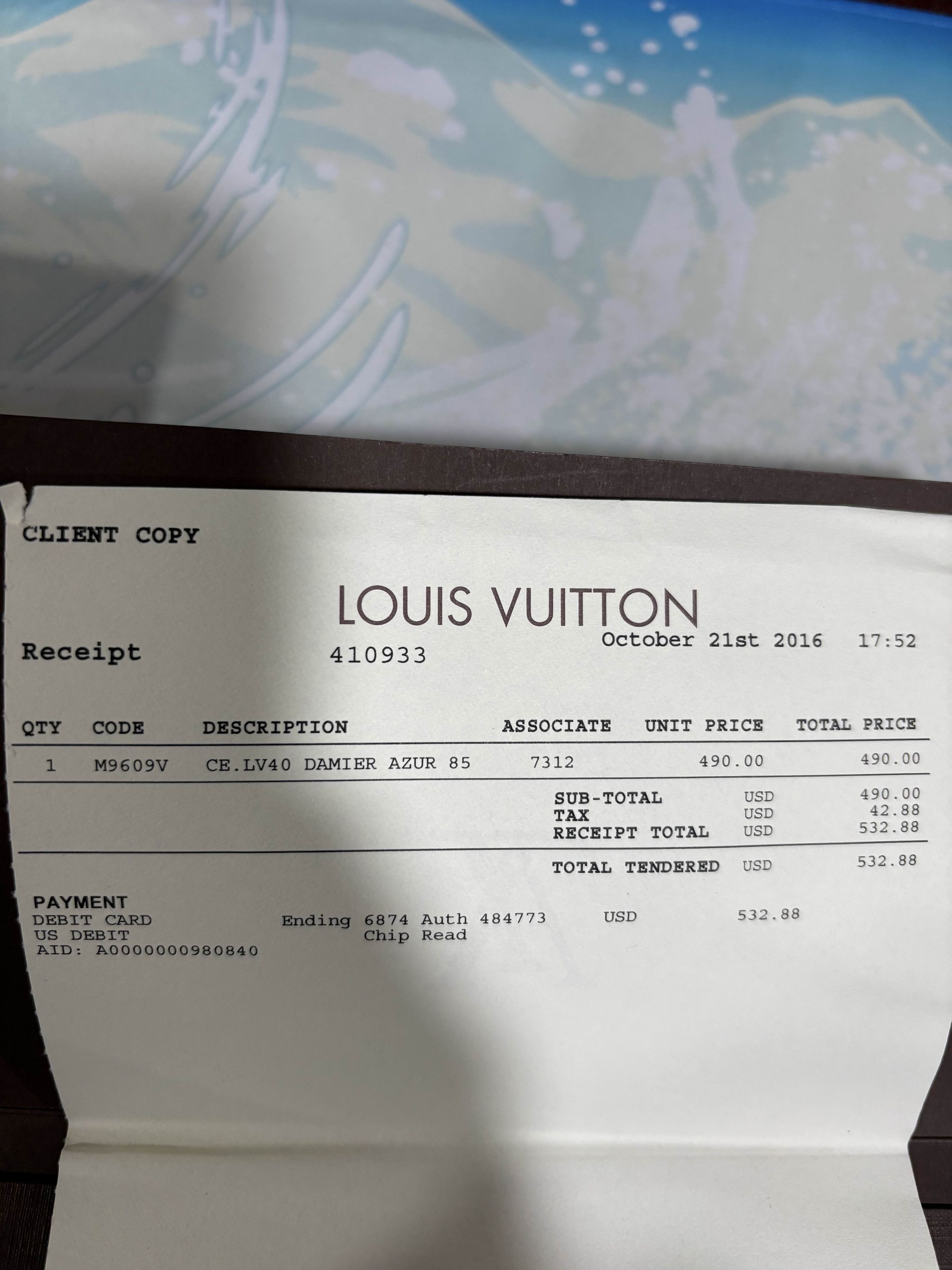 Louis Vuitton LOUIS VUITTON Damier Azur Centurion LV Initial Belt M9609V Size ONE SIZE - 5 Thumbnail