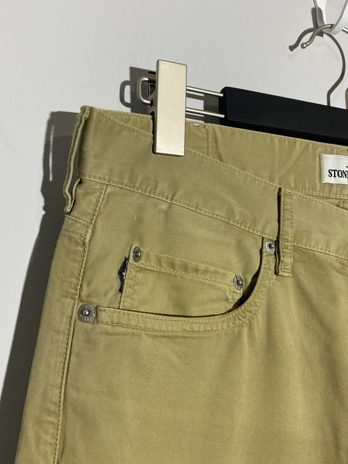 Stone Island Vintage Stone Island Pants Beige Luxury Pants 32x34 Size US 32 / EU 48 - 6 Thumbnail