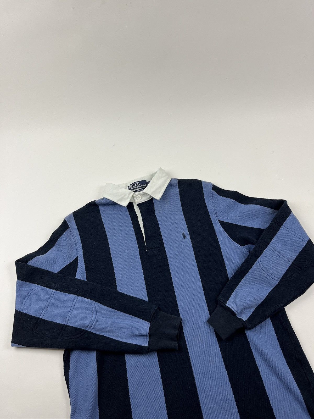 Polo Ralph Lauren Rare🔥90s PRL Chief Keef Rugby Jersey Long Sleeve Polo Shirt Size US M / EU 48-50 / 2 - 3 Thumbnail