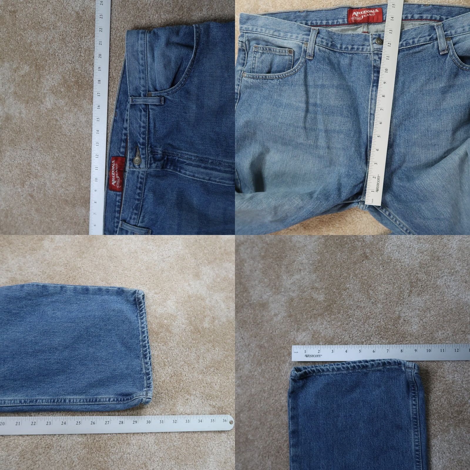 Vintage Arizona Jeans Bootscut Jeans Men's 42x30 Blue Denim 5-Pocket Logo Medium Wash Vintage? No. Size US 42 / EU 58 - 8 Thumbnail