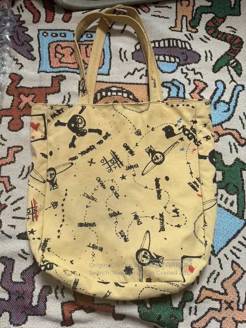 Vivienne Westwood Vivienne Westwood size os Graffiti Style Canvas Tote Bag Size ONE SIZE - 2 Thumbnail