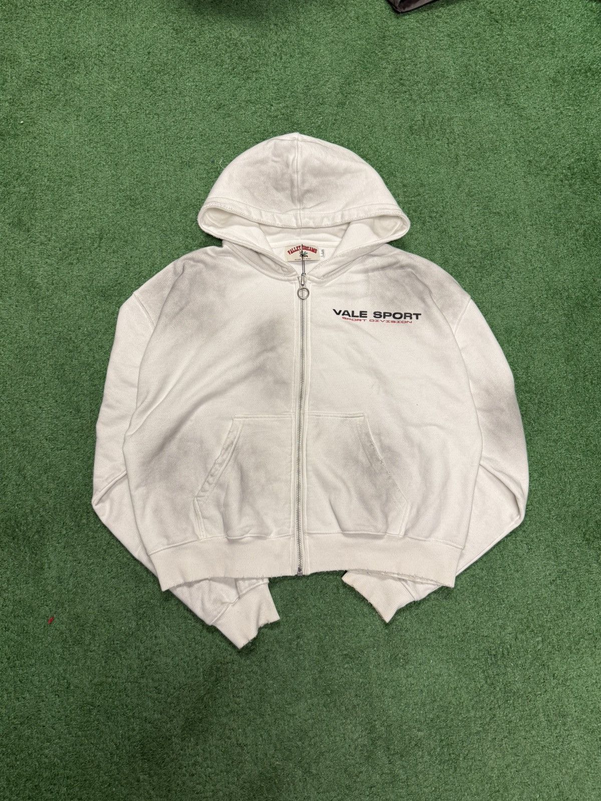 Vale Vale sport white zip up hoodie Size US L / EU 52-54 / 3 - 1 Thumbnail