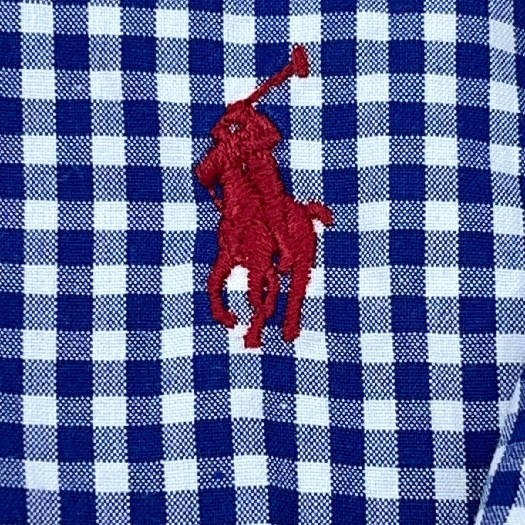 Ralph Lauren Ralph Lauren Shirt Men Medium Blue Button Up Classic Fit Gingham Check Camp A10 Size US M / EU 48-50 / 2 - 3 Thumbnail