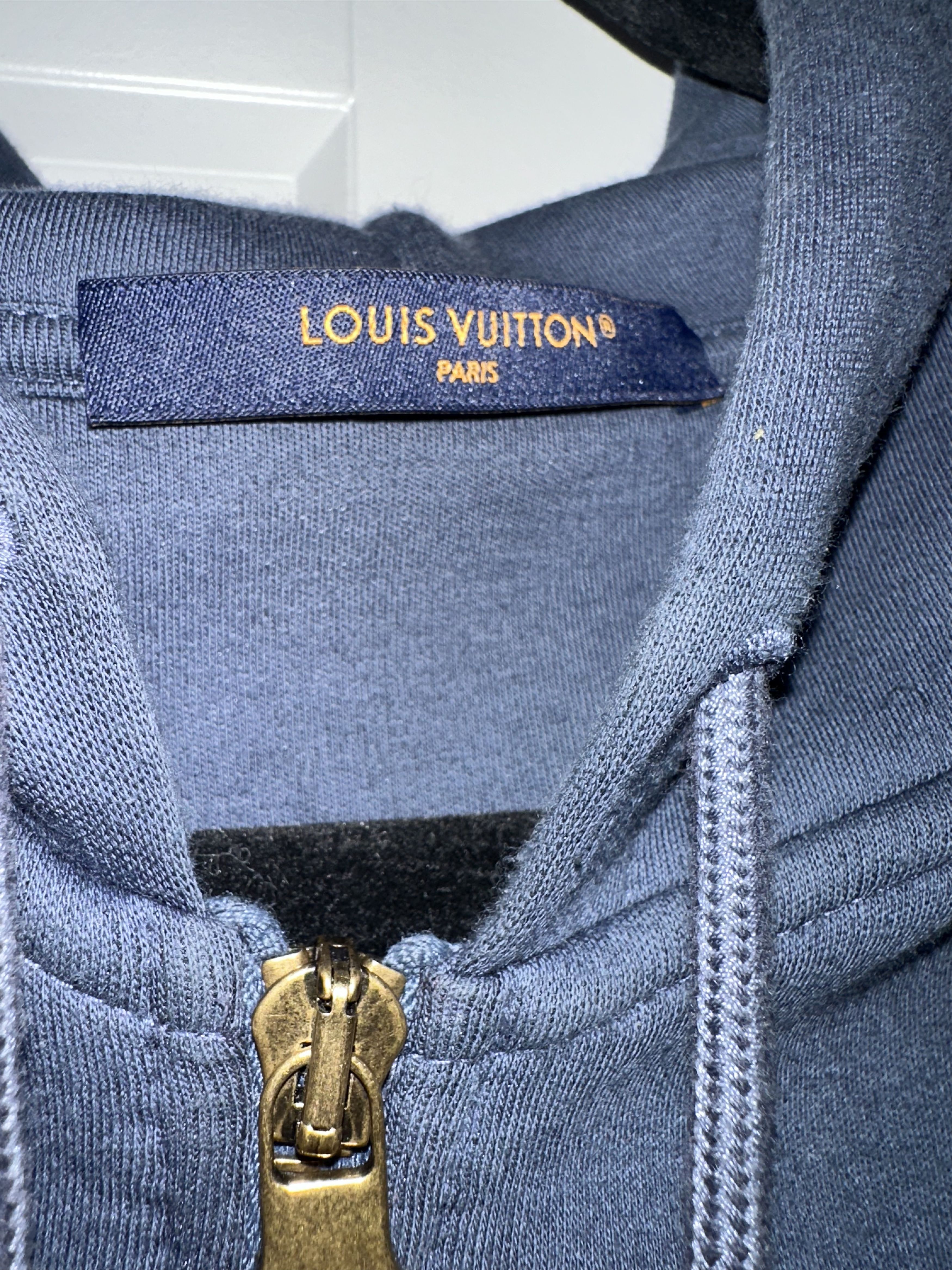 Louis Vuitton Louis Vuitton Embroidered Zipped Jersey Hoodie Size US L / EU 52-54 / 3 - 7 Thumbnail
