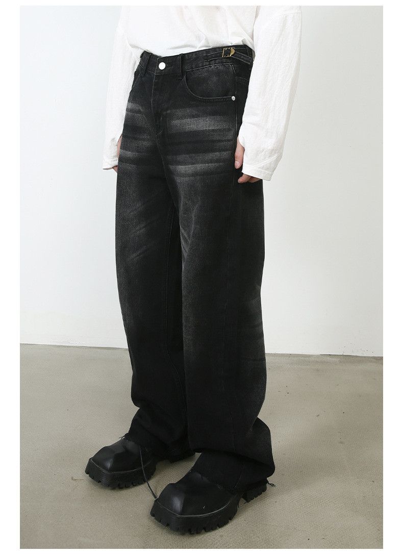 Japanese Brand × Jean Vintage washed loose jeans straight wide leg Size US 32 / EU 48 - 4 Thumbnail