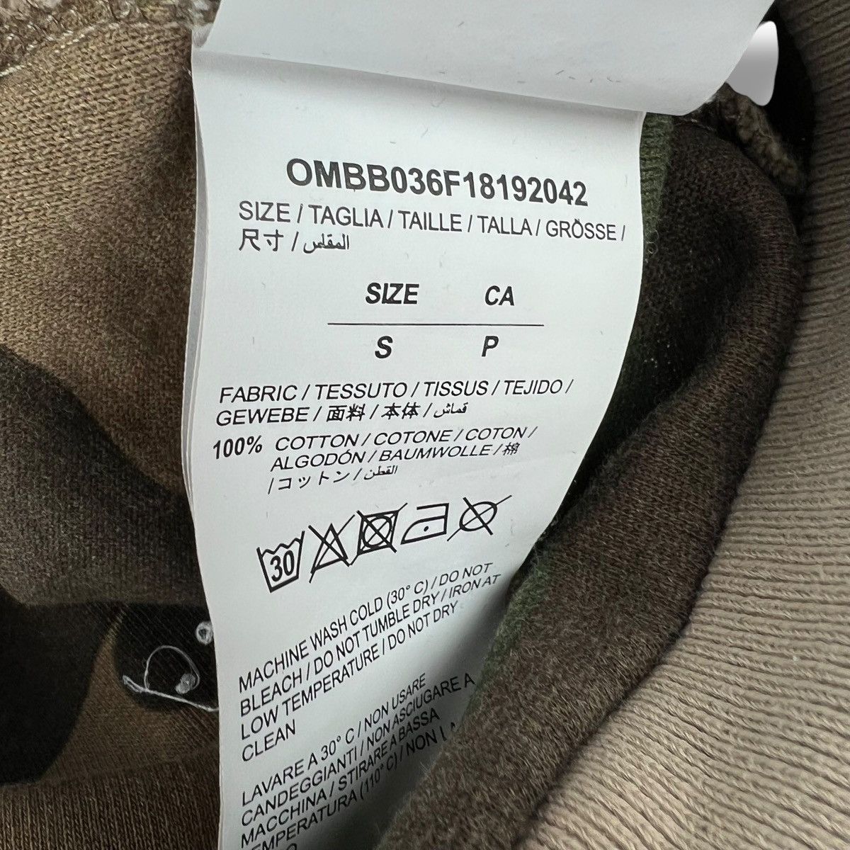 Off-White Off-White Reconstructed Camo Arrows Hoodie Size US S / EU 44-46 / 1 - 6 Thumbnail