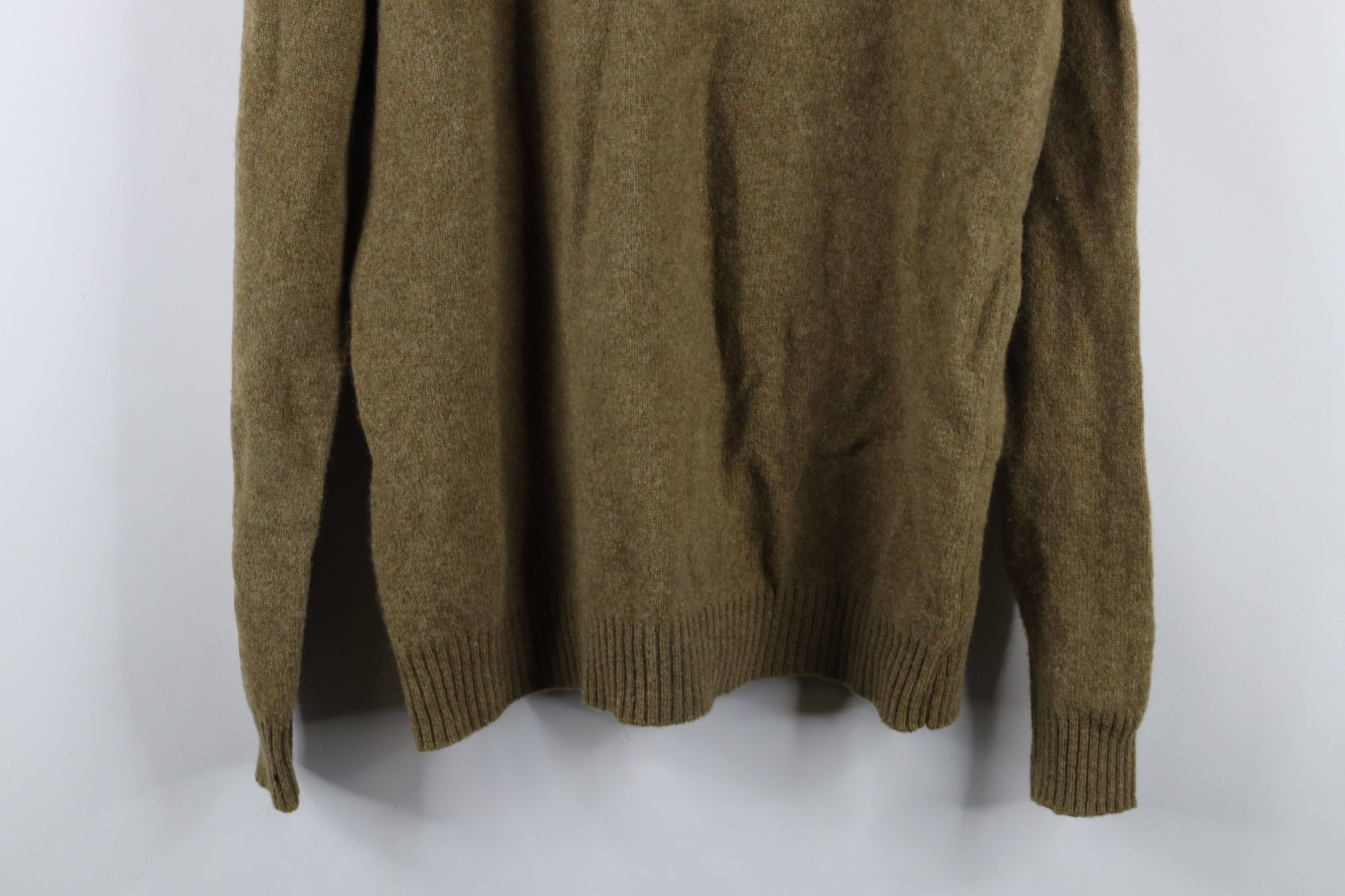 Cabelas × Vintage Vintage 90s Cabelas Wool Knit Crewneck Sweater Heather Green Size US L / EU 52-54 / 3 - 13 Thumbnail