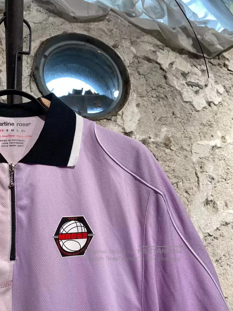 Martine Rose Martine rose pink-purple double-split shirt short-sleeved T Size US XS / EU 42 / 0 - 3 Thumbnail