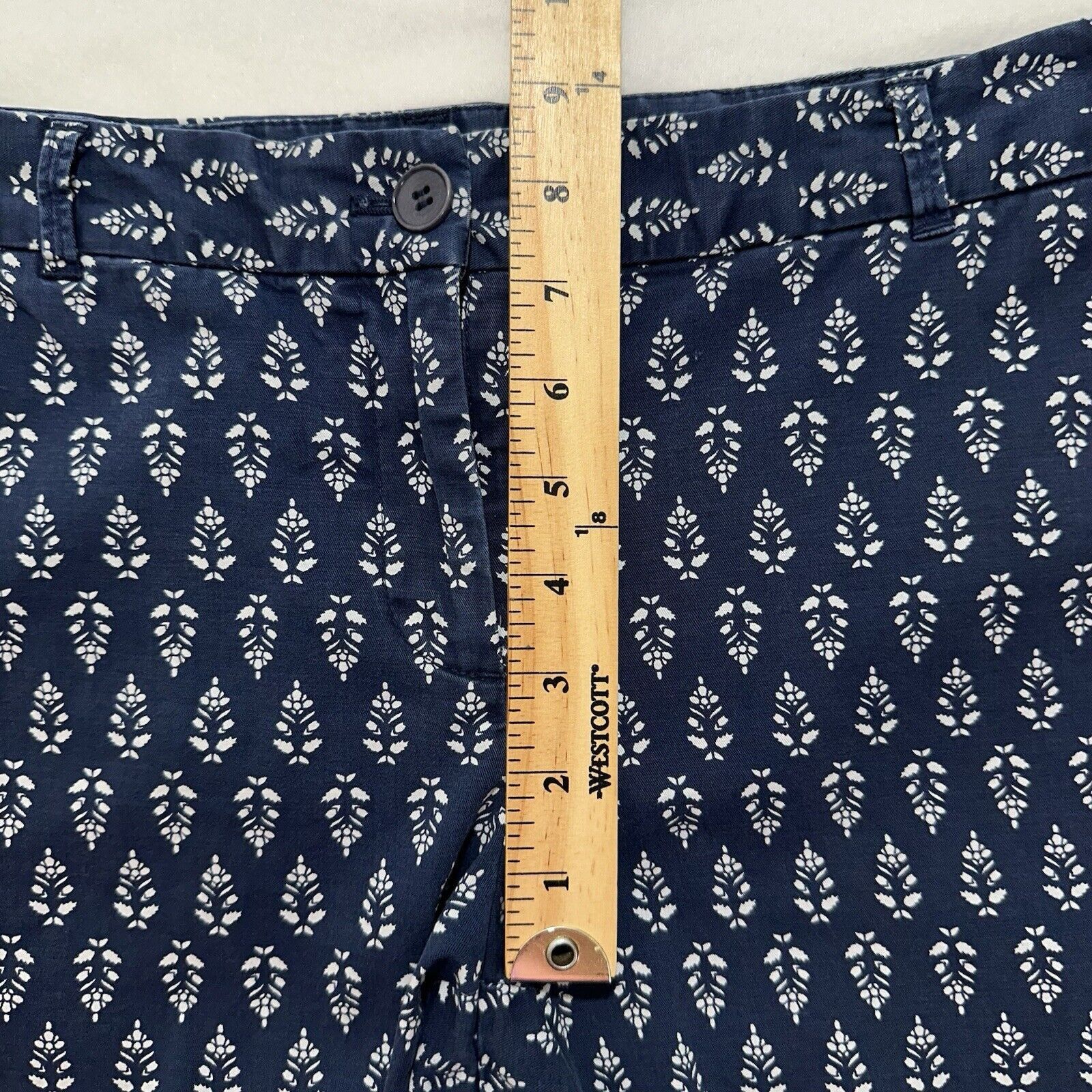 Other Talbots 4 Weekend Chino Ankle Pants Floral Navy 29" Inseam Size 27" / US 4 / IT 40 - 11 Thumbnail