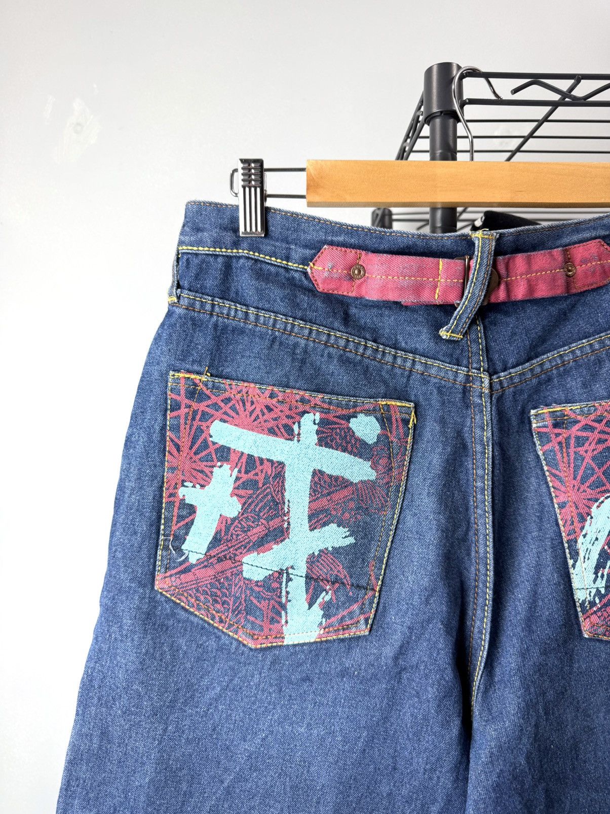 Evisu Vintage Evisu Hieroglyphs Denim Shorts Japan Size US 32 / EU 48 - 5 Thumbnail