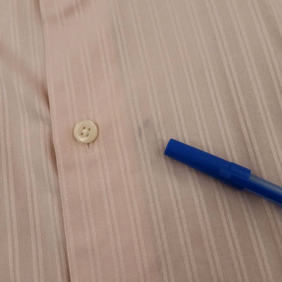 Apt. 9 Apt. 9 Shirt Mens XL Pink Striped Long Sleeve Button Up Cotton Size US XL / EU 56 / 4 - 3 Thumbnail