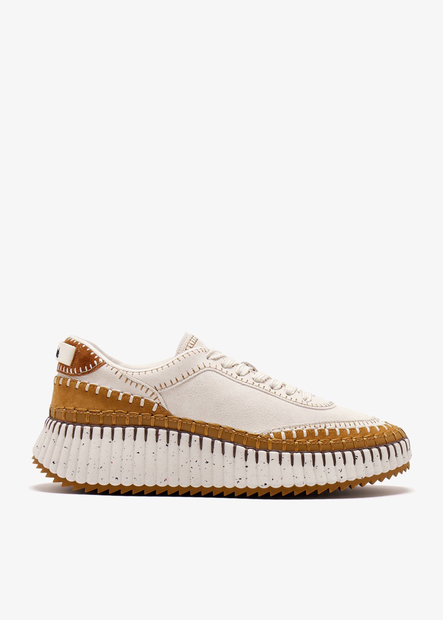 Chloe o1s22i1n0425 Low-Top Sneakers in Beige Brown Size US 10 / IT 40 - 1 Thumbnail