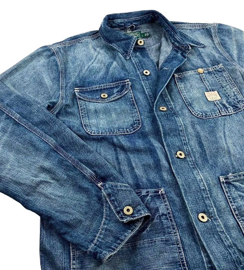 Designer × Polo Ralph Lauren Polo Country Ralph Lauren Denim Jeans Shirt Jacket SZ Large Size US L / EU 52-54 / 3 - 4 Thumbnail