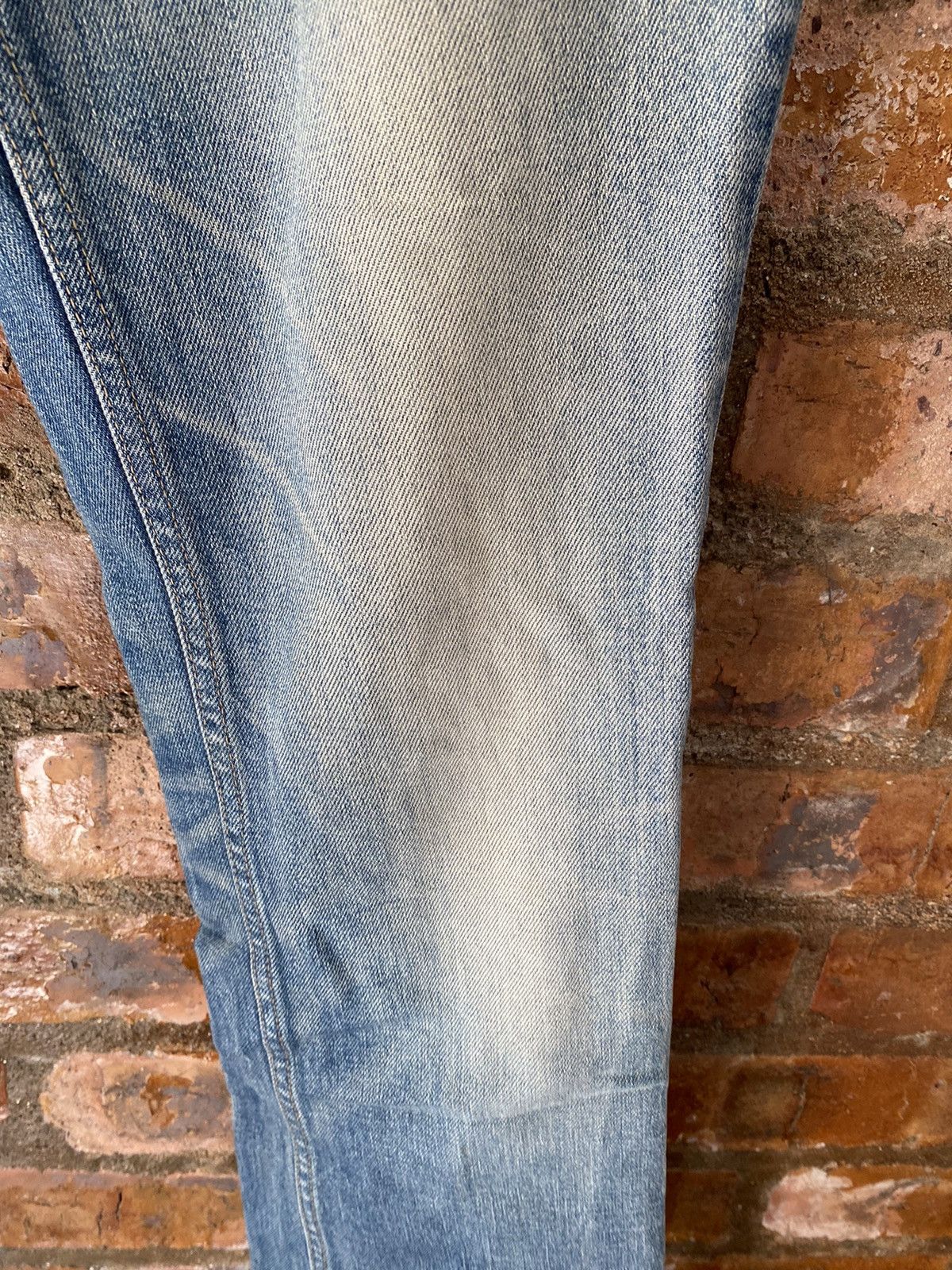 5351 POUR LES HOMMES 2000s 5351 pour less homme Flare Whisker Faded denim Size US 33 - 9 Thumbnail