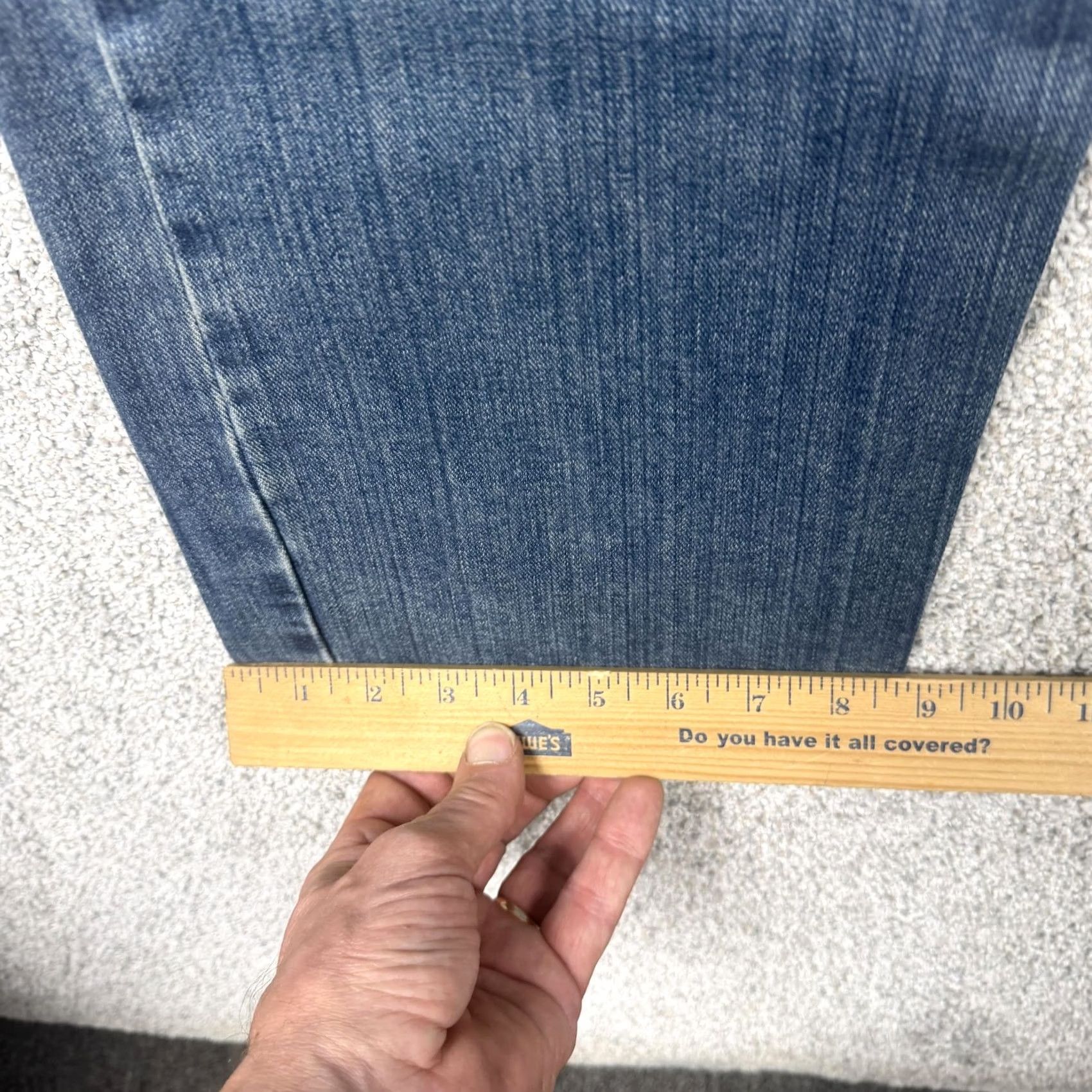 Levi's Levi's 505 Jeans Mens 34x29 Blue Regular Fit Straight Denim Mid Wash Classic Size US 34 / EU 50 - 3 Thumbnail