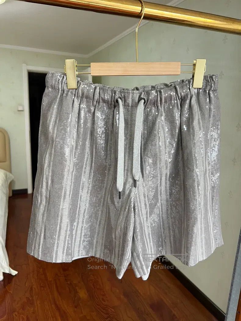 Brunello Cucinelli Brunello Cucinelli size M Fully Sequin Shorts Size 23" - 3 Thumbnail