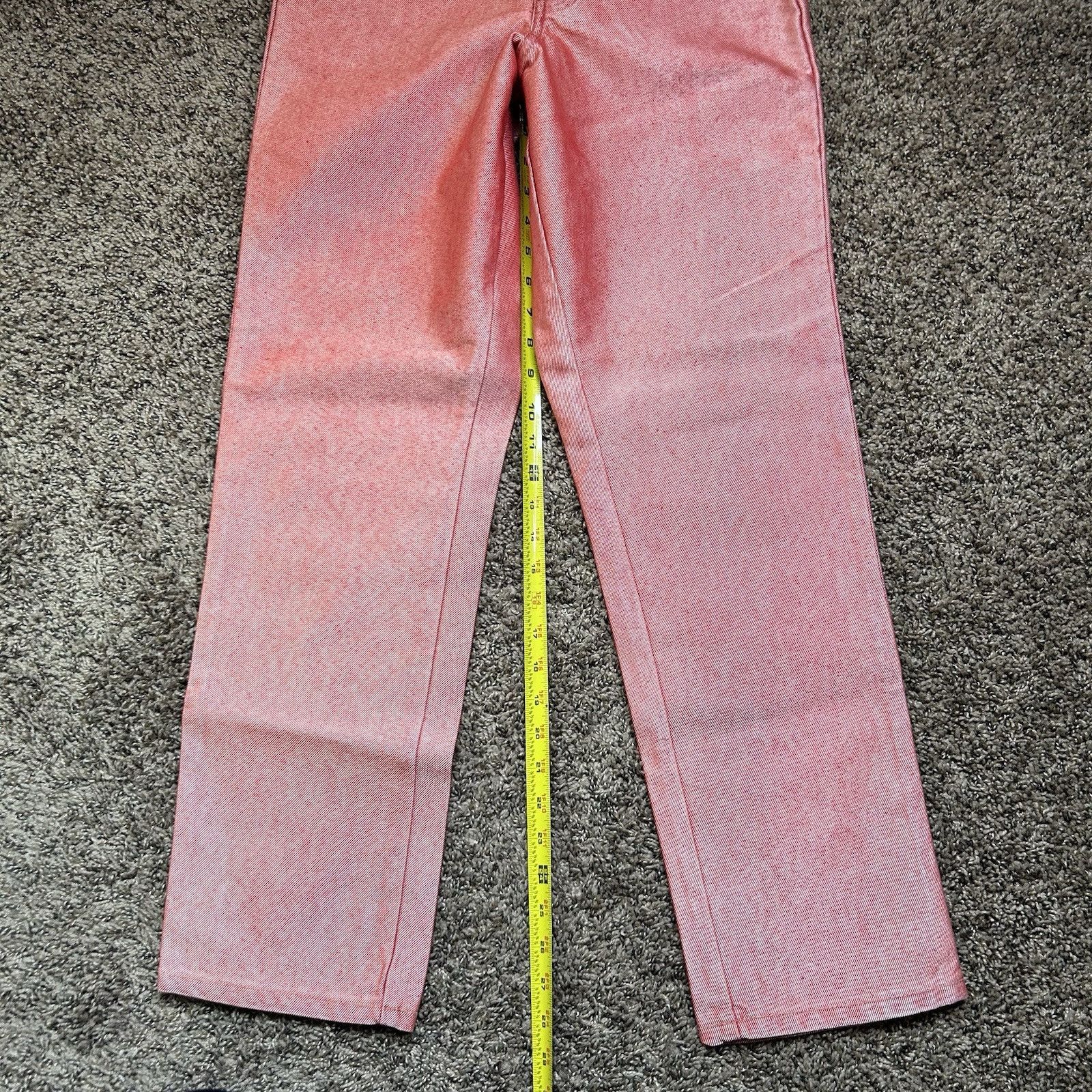 Other Vintage Reflect Jeans Red/Pink Metallic Womens Size 6 Size 28" / US 6 / IT 42 - 9 Thumbnail
