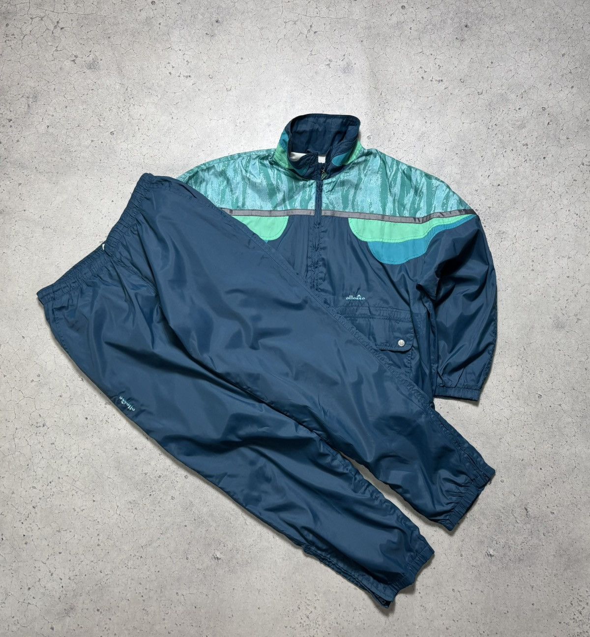 Ellesse Ellesse Vintage 90’s Casual Track Suit Jacket & Pants Size US XL / EU 56 / 4 - 1 Thumbnail