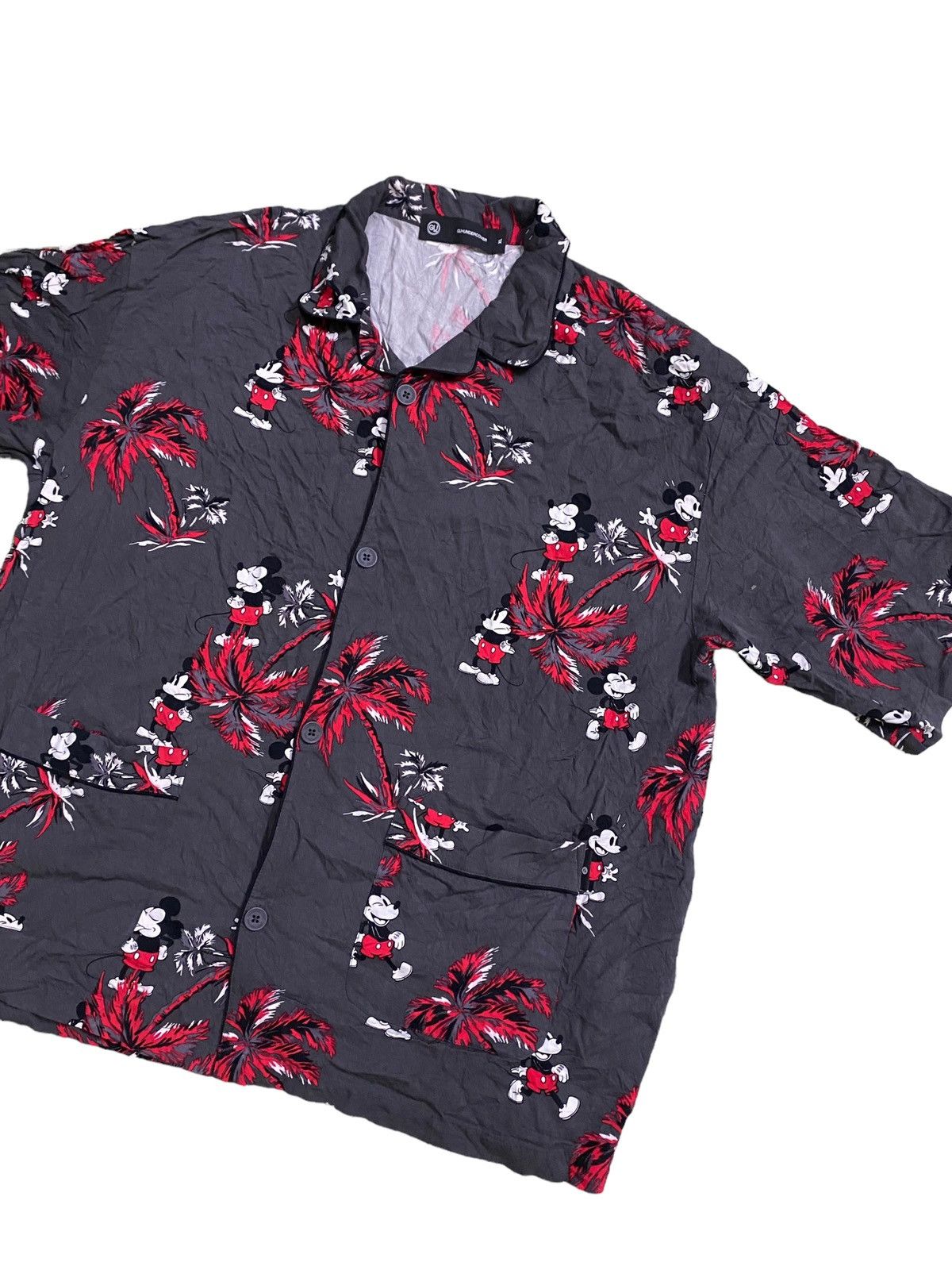 Undercover 💥Gu x Undercover Mickey Button Shirt Size US XL / EU 56 / 4 - 4 Thumbnail