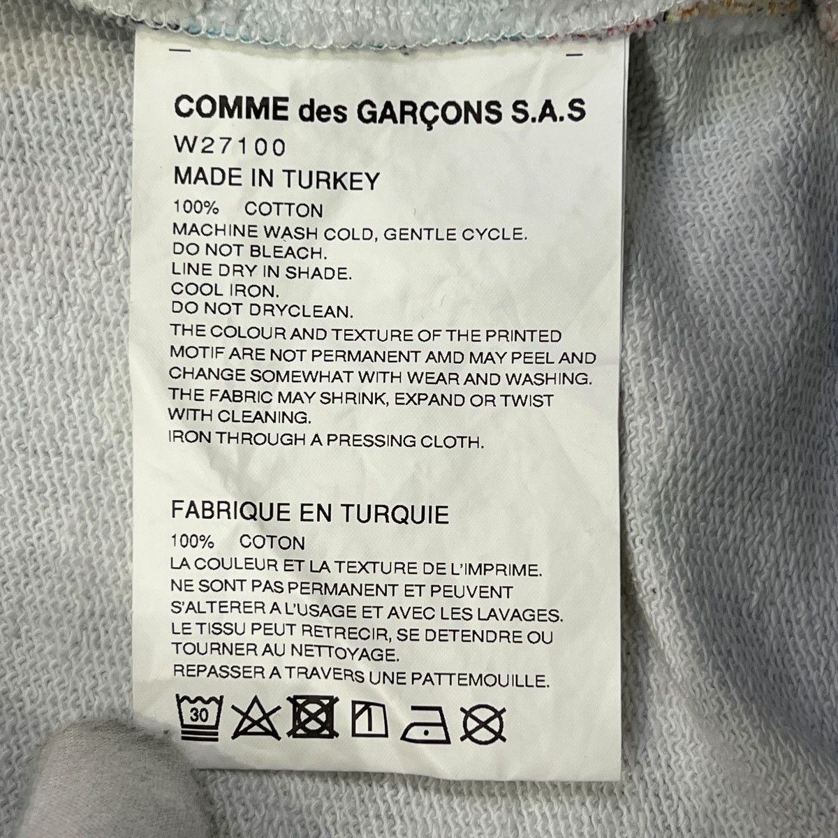 Comme des Garcons SHIRT COMME des GARCONS SHIRT 2019AW Comic Multi Printed Hoodie Size US S / EU 44-46 / 1 - 5 Thumbnail