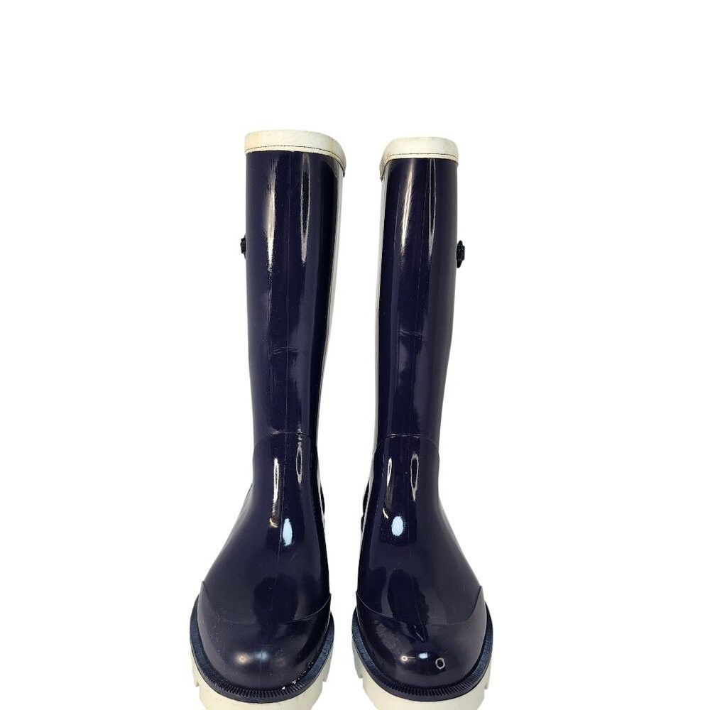 Gucci Gucci Horsebit Rubber Rain Boots – Navy & White – Size 37 I Size US 7.5 / IT 37.5 - 4 Thumbnail