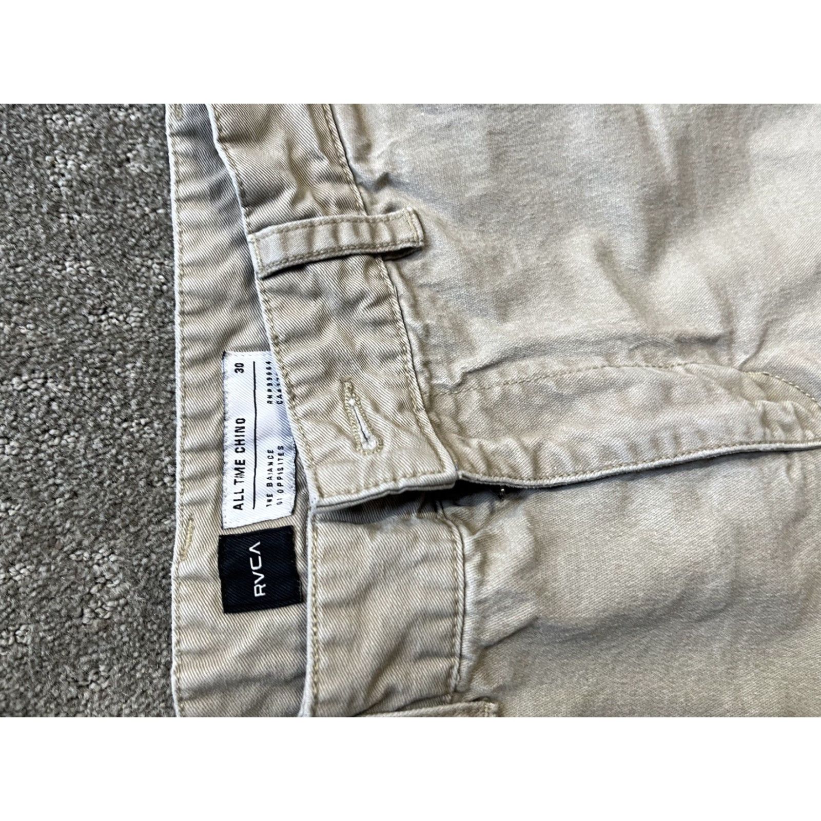 RVCA RVCA Chino Pants Men's Size 30 Beige Regular Size US 30 / EU 46 - 7 Thumbnail