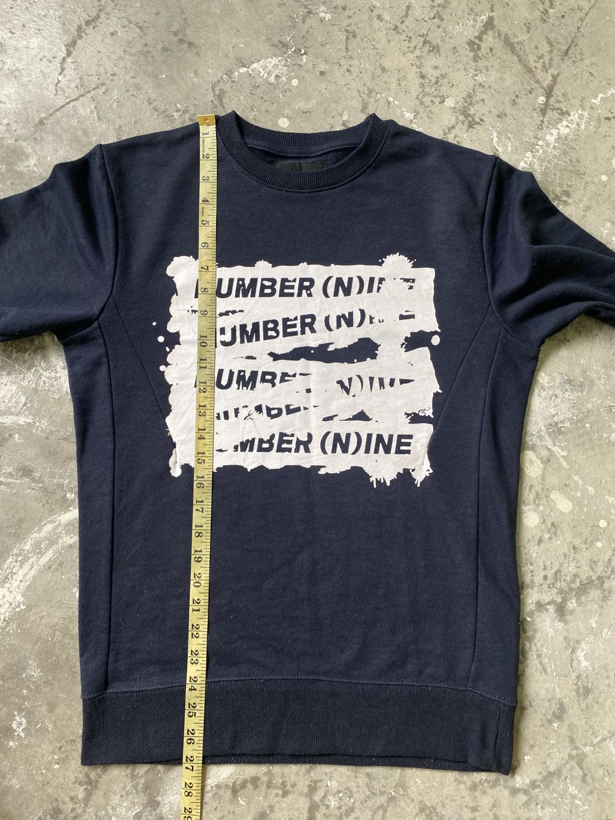 Number (N)ine Number (N)ine Spellout Dark Blue Sweatshirt Size US L / EU 52-54 / 3 - 11 Thumbnail