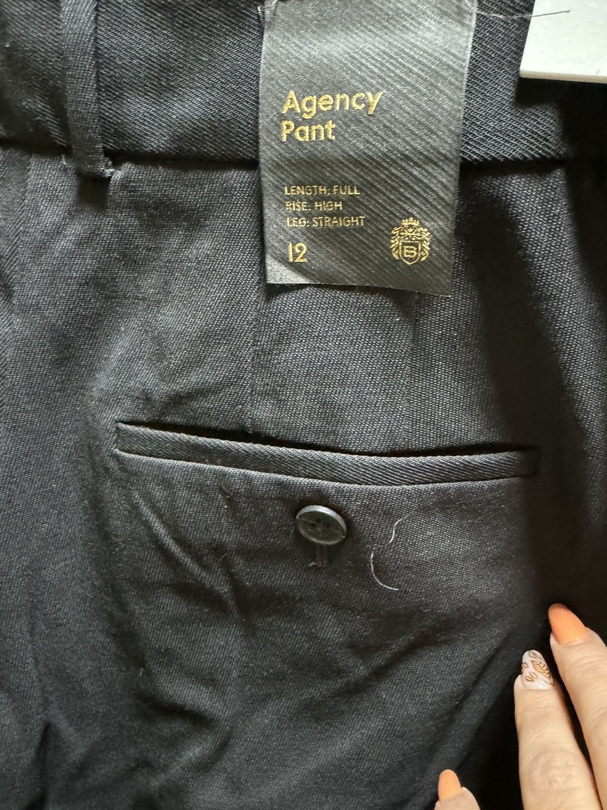 Aritzia Babaton Agency Pant Wool trousers 12 NWT!! Size 34" / US 12 / IT 48 - 3 Thumbnail