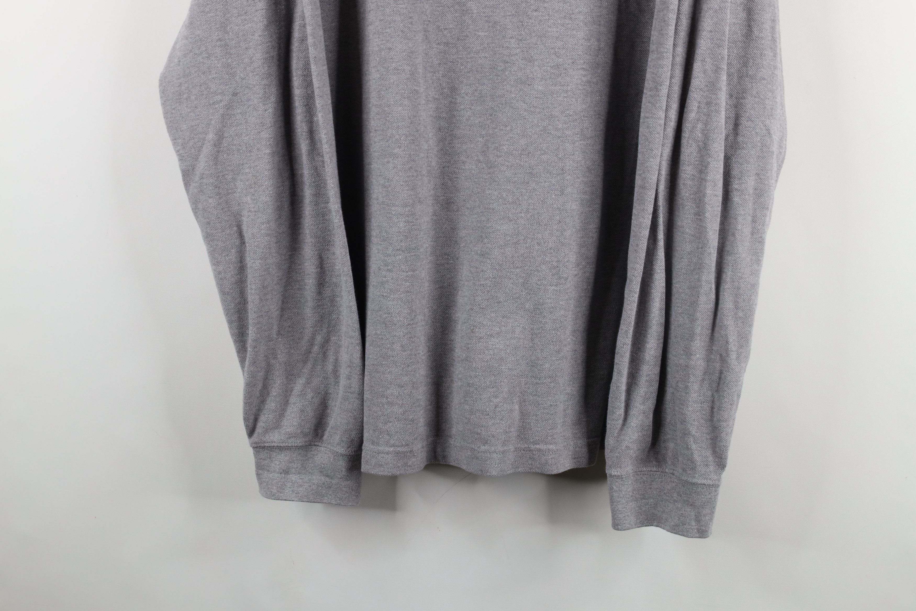 Vintage Vintage 90s Streetwear Long Sleeve Rugby Polo Shirt Gray Size US L / EU 52-54 / 3 - 3 Thumbnail