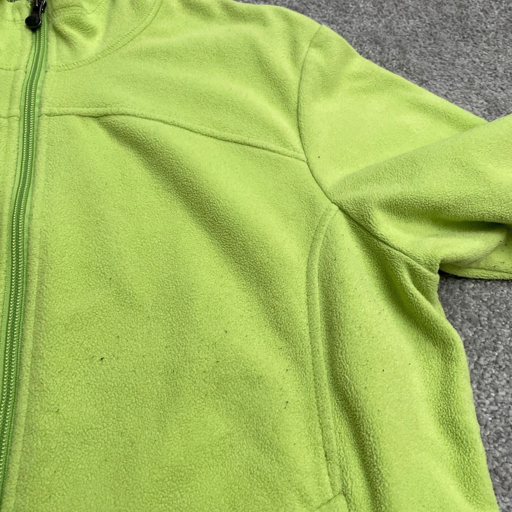 Vintage REI Fleece Jacket Women L Apple Green Full Zip Pockets Outdoor Hiking Casual Size L / US 10 / IT 46 - 4 Thumbnail